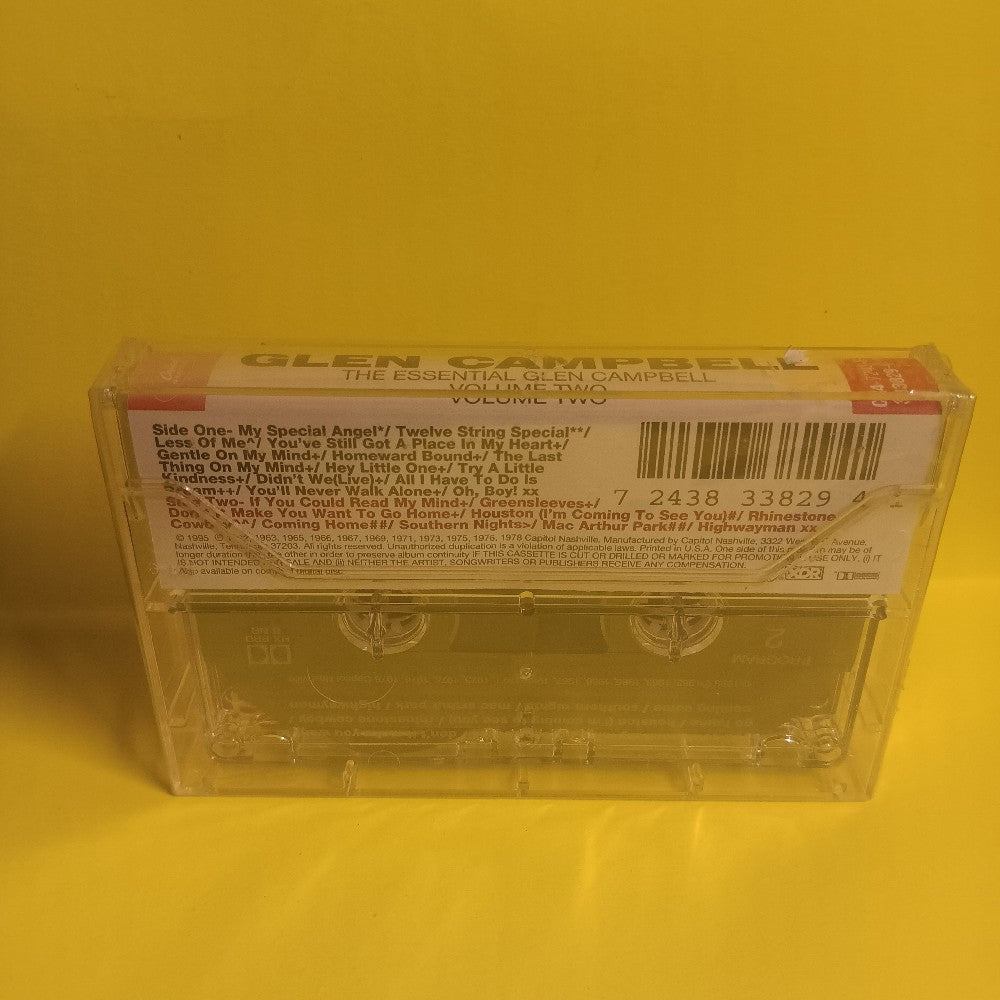 Glen Campbell - The Essential Glen Campbell Vol 2 - 1995 - C4 7243 8 33829 4 1 - New - Sealed - Cassettes