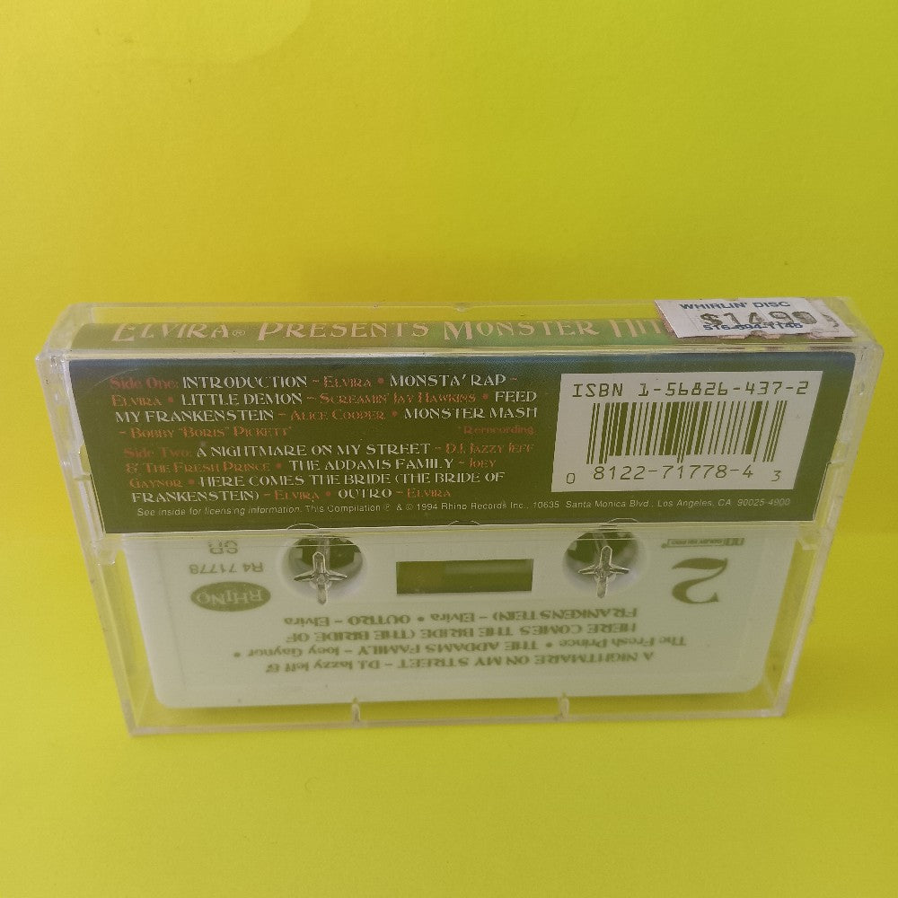 Various - Elvira Presents Monster Hits - 1994 - R4 71778 - New - Sealed - Cassettes