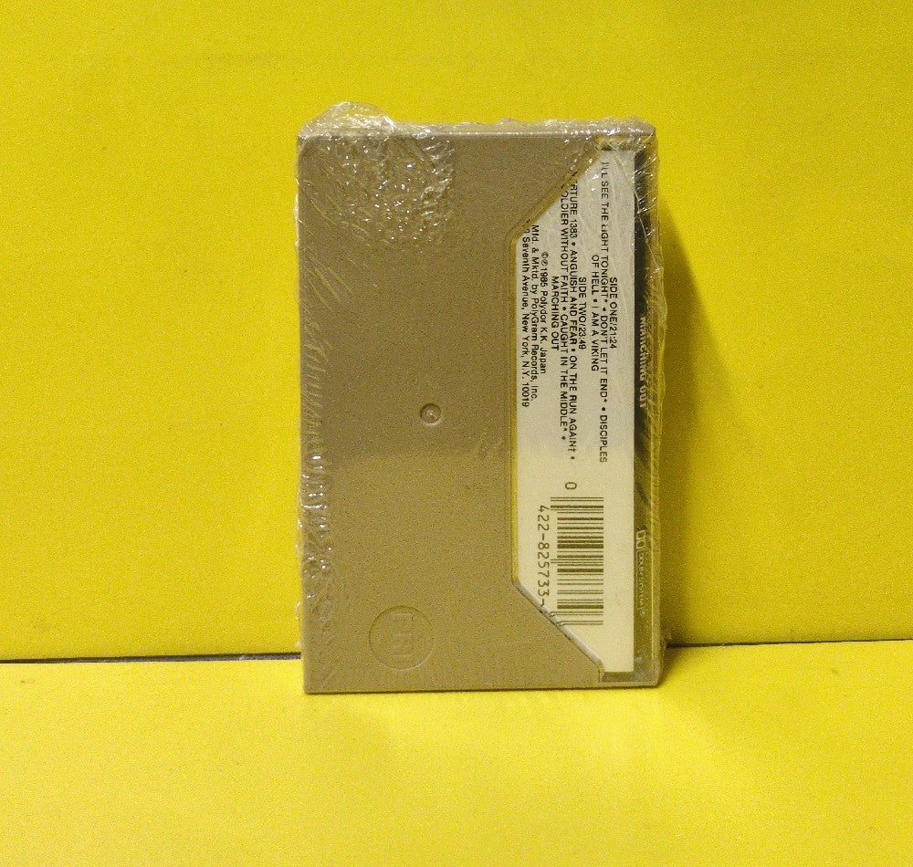 Yngwie J. Malmsteen's Rising Force - Marching Out - 1985 - 422-825 733-4 Y-1 - New - Sealed - Cassettes - Beige Tape Shell