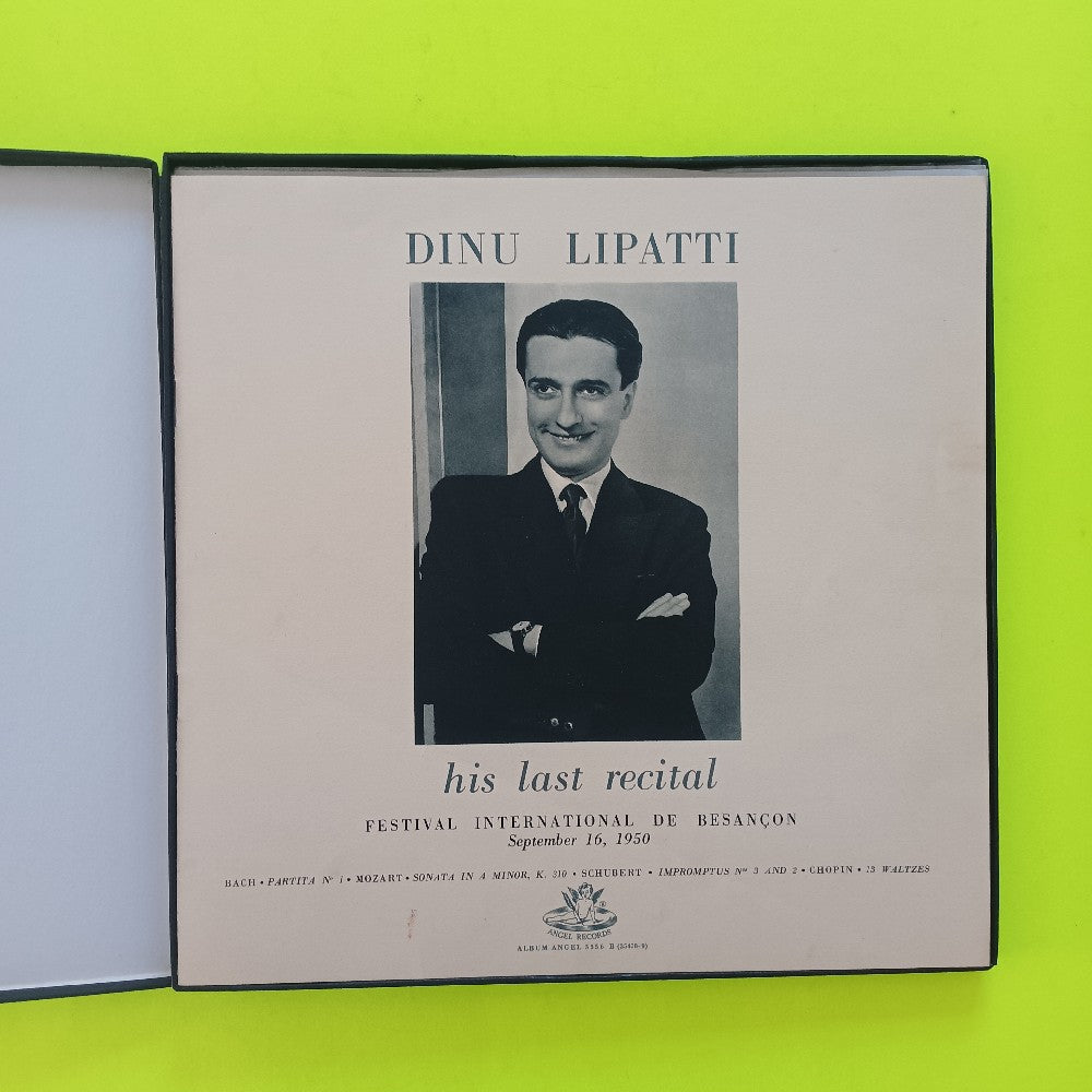 Dinu Lipatti - His Last Recital Besancon Festival 2LP Box Set W. Book - 3556B - Used - VG++ - Vinyl