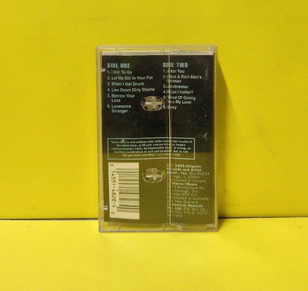 Carey Bell - Deep Down - 1995 - ALC 4828 - Used - EX - Cassettes - Clear Tape Shell