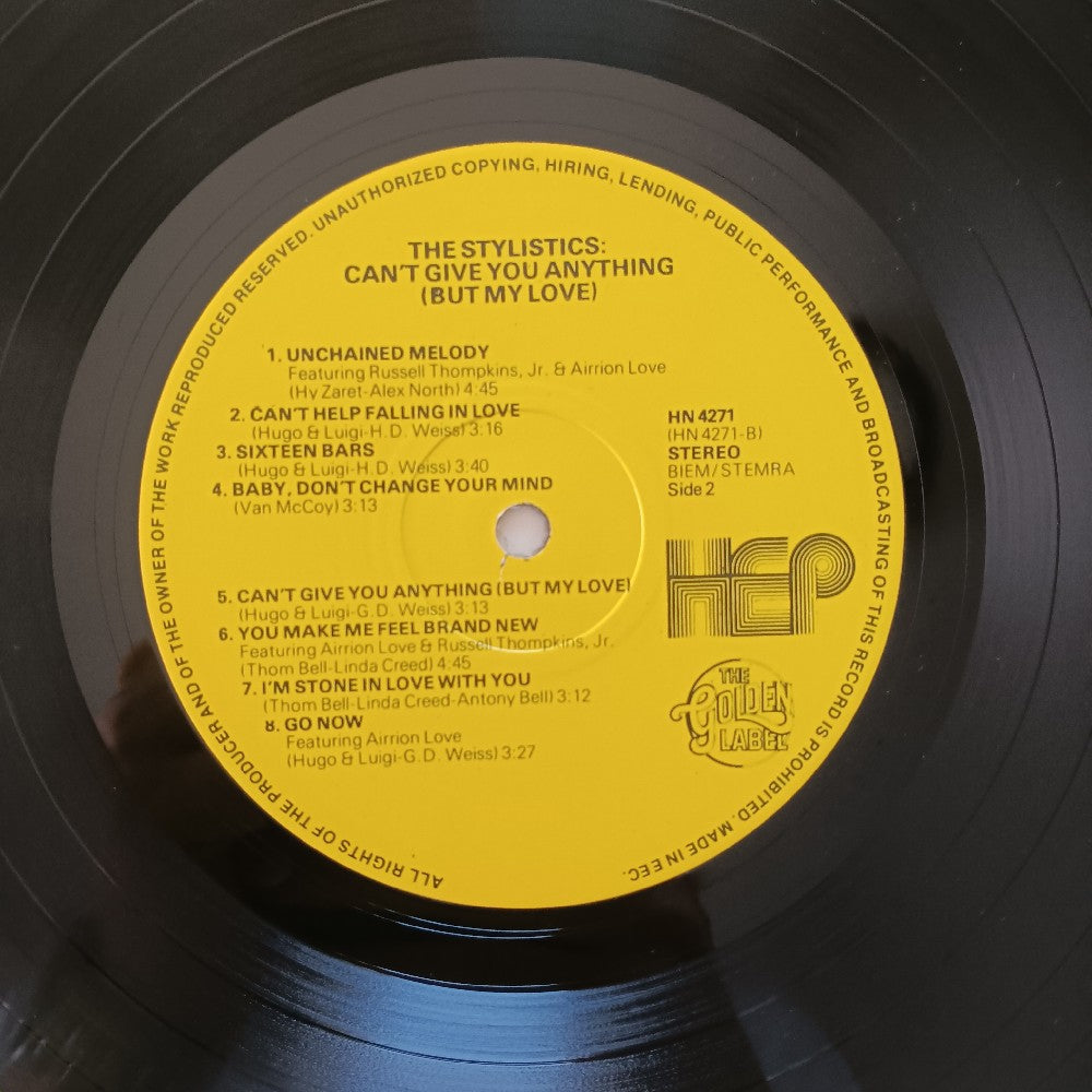 Stylistics - Can't Give You Anything HOLLAND  - 1981 - HN 4271 - Used - EX - Vinyl