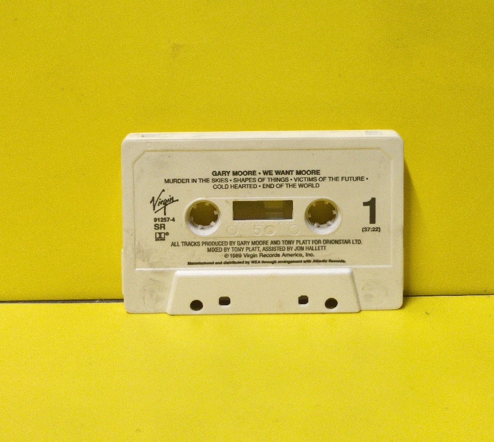 Gary Moore - We Want Moore! - 1989 - 91257-4 - Used - EX - Cassettes - White Tape Shell