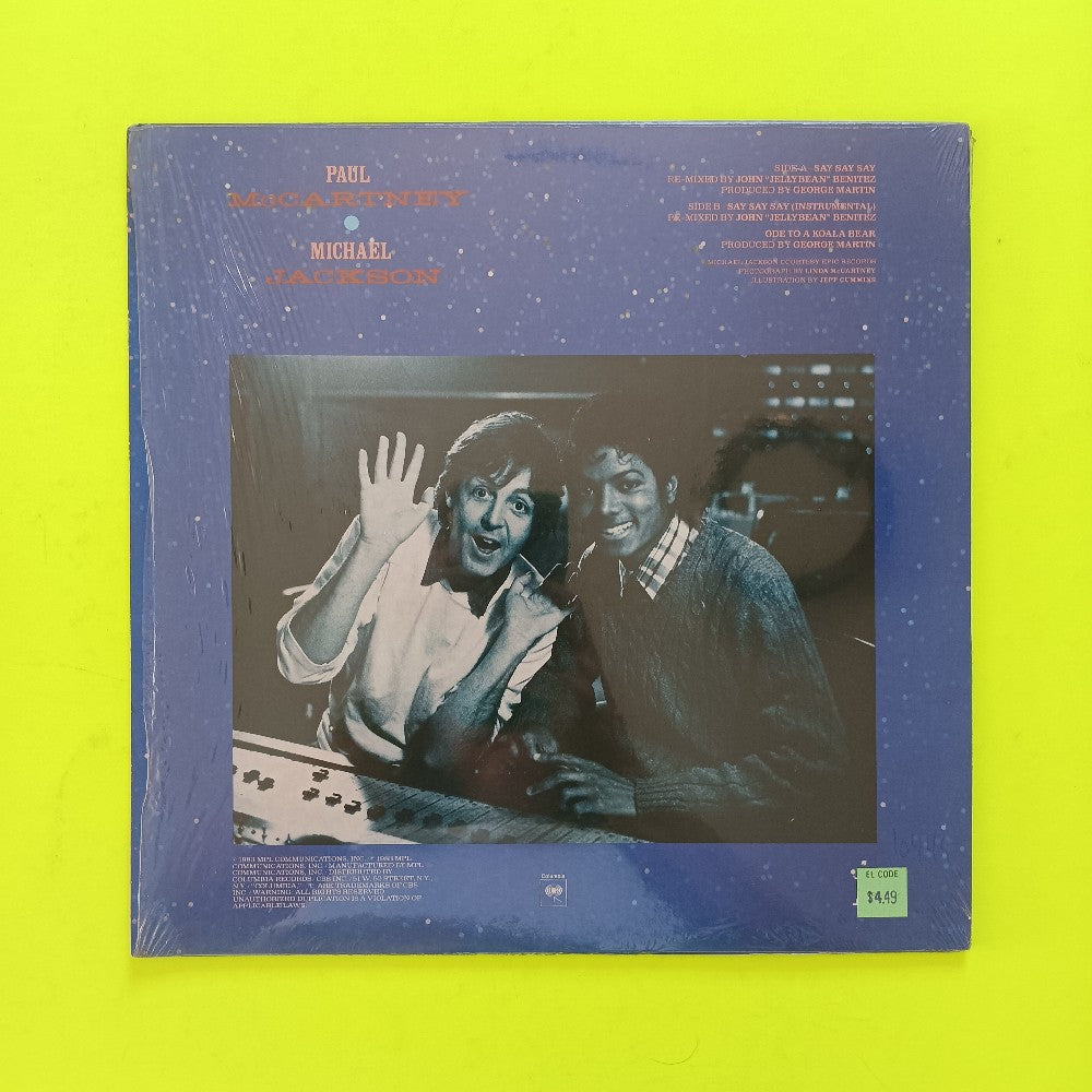 Paul McCartney & Michael Jackson - Say Say Say 12" SHRINK - 1983 - 44-04169 - Used - VG++ - Vinyl