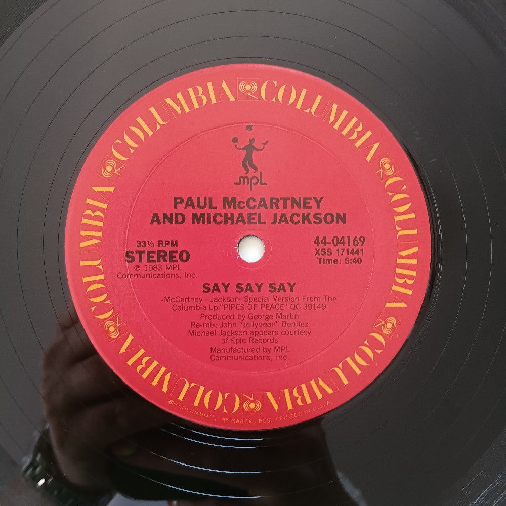 Paul McCartney & Michael Jackson - Say Say Say 12" SHRINK - 1983 - 44-04169 - Used - VG++ - Vinyl