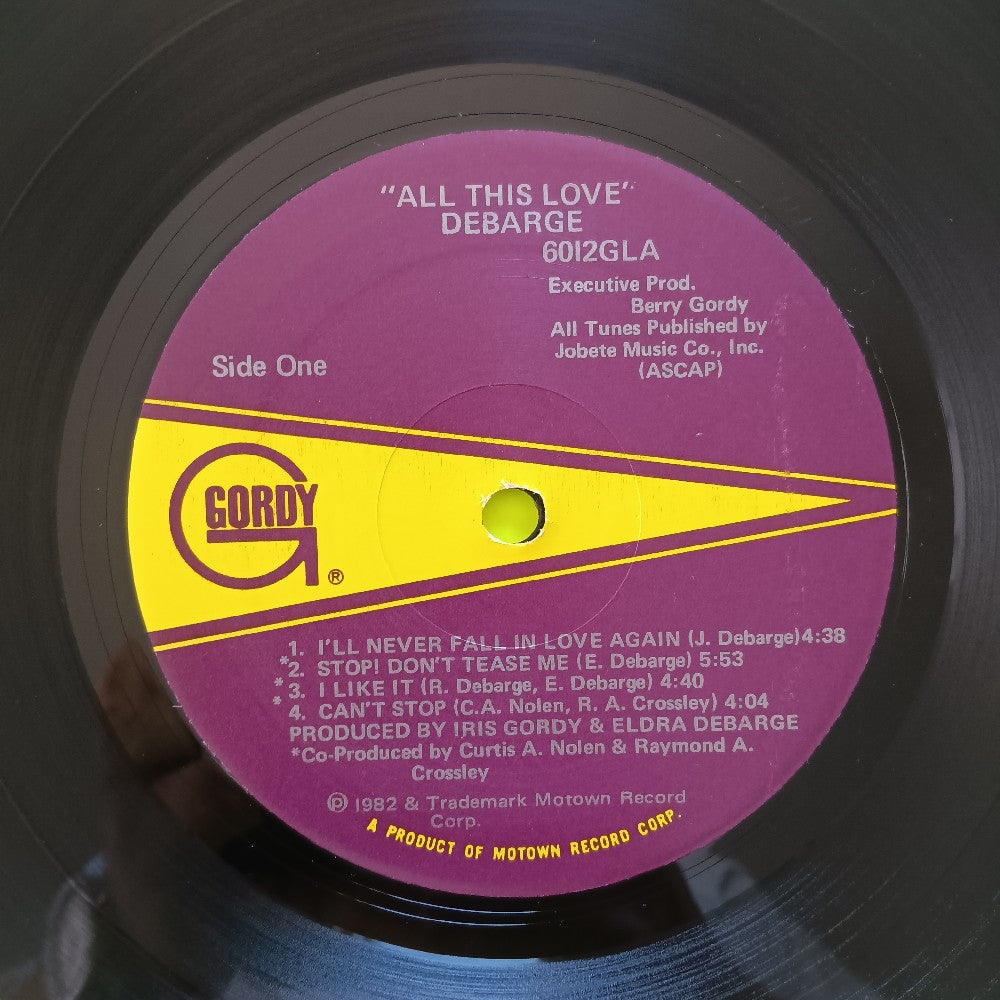 DeBarge - All This Love OG SHRINK  - 1982 - 6012GL - Used - VG++ - Vinyl
