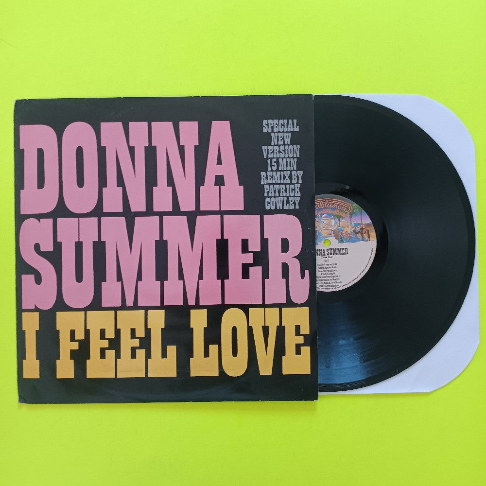 Donna Summer - I Feel Love Patrick Crowley Remix UK 12" - 1982 - FEEL12 - Used - VG+ - Vinyl