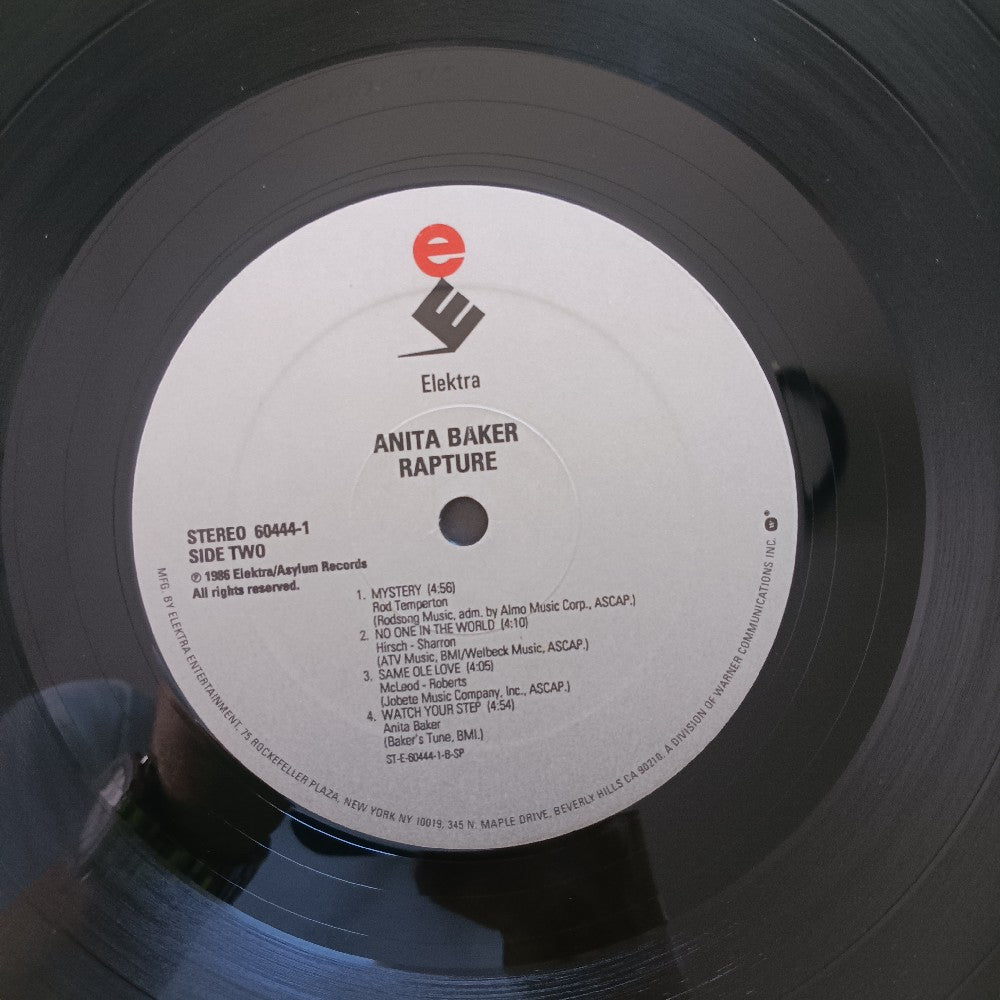 Anita Baker - Rapture CLUB SHRINK & HYPE - 1989 - 9 E1 60444-1 - Used - VG++ - Vinyl