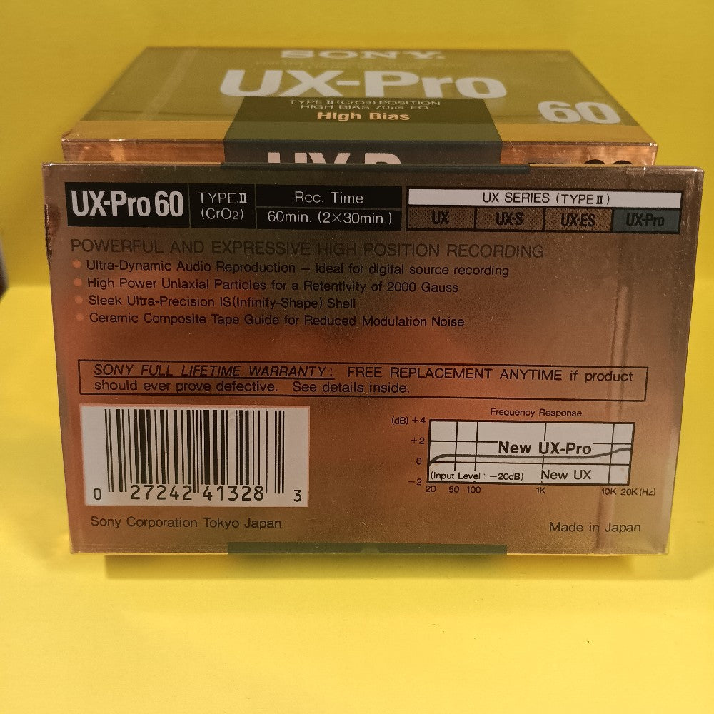 Lot Of 5x NEW Sony UX-Pro 60 Type II Ceramic Blank Cassette Tape JAPAN