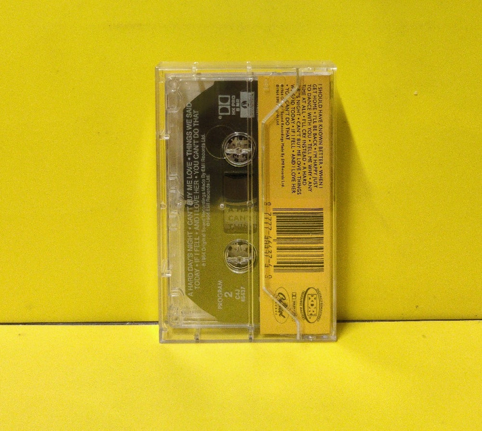 The Beatles - A Hard Day's Night - 1987 - C4J-46437 - Used - EX - Cassettes - Reissue - Remastered - Untextured Clear Tape Shell