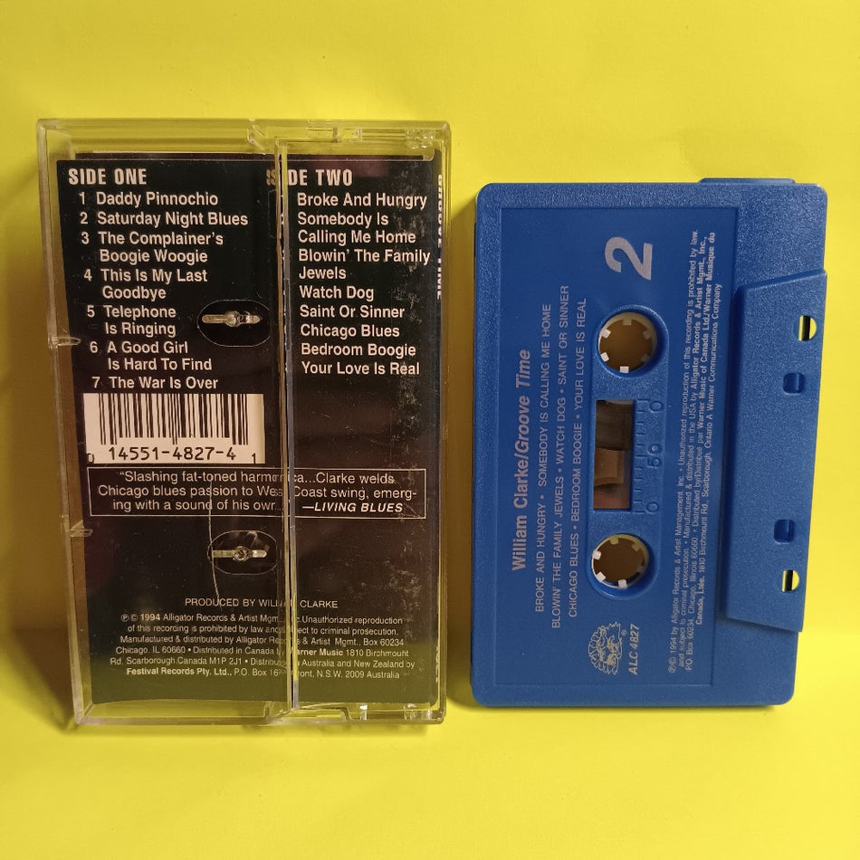 William Clarke - Groove Time - 1994 - ALC 4827 - Used - EX - Cassettes