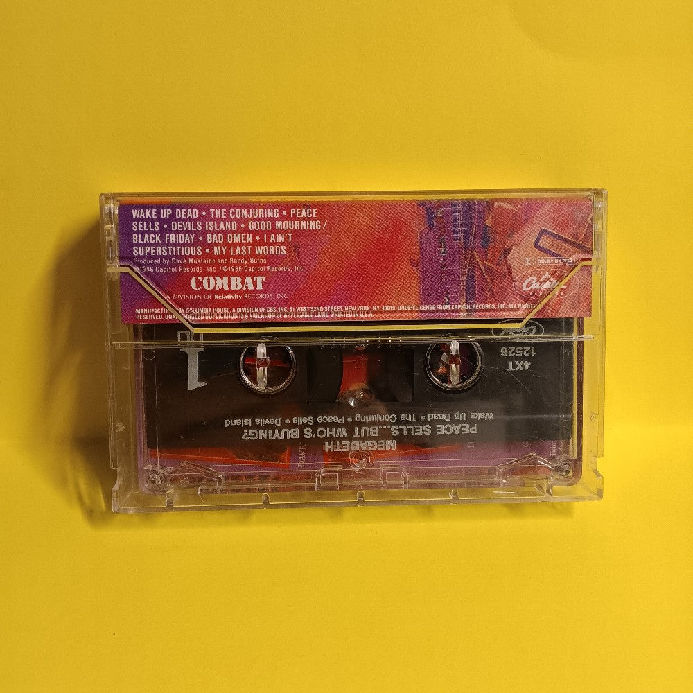 Megadeth - Peace Sells ... But Who's Buying CLUB - 4XT-512526 - Used - EX - Cassettes