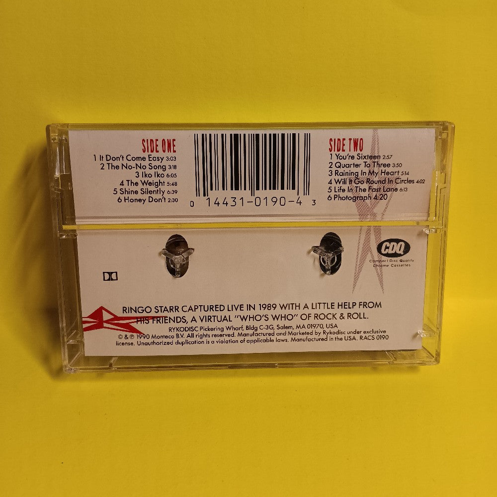Ringo Starr - Ringo Starr And His All-Starr Band - 1990 - RACS 0190 - Used - EX - Cassettes