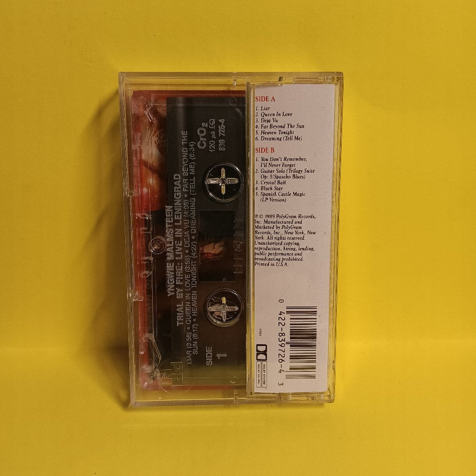 Yngwie Malmsteen - Trial By Fire/Live In Leningrad - 1989 - 839 726-4 - Used - EX - Cassettes