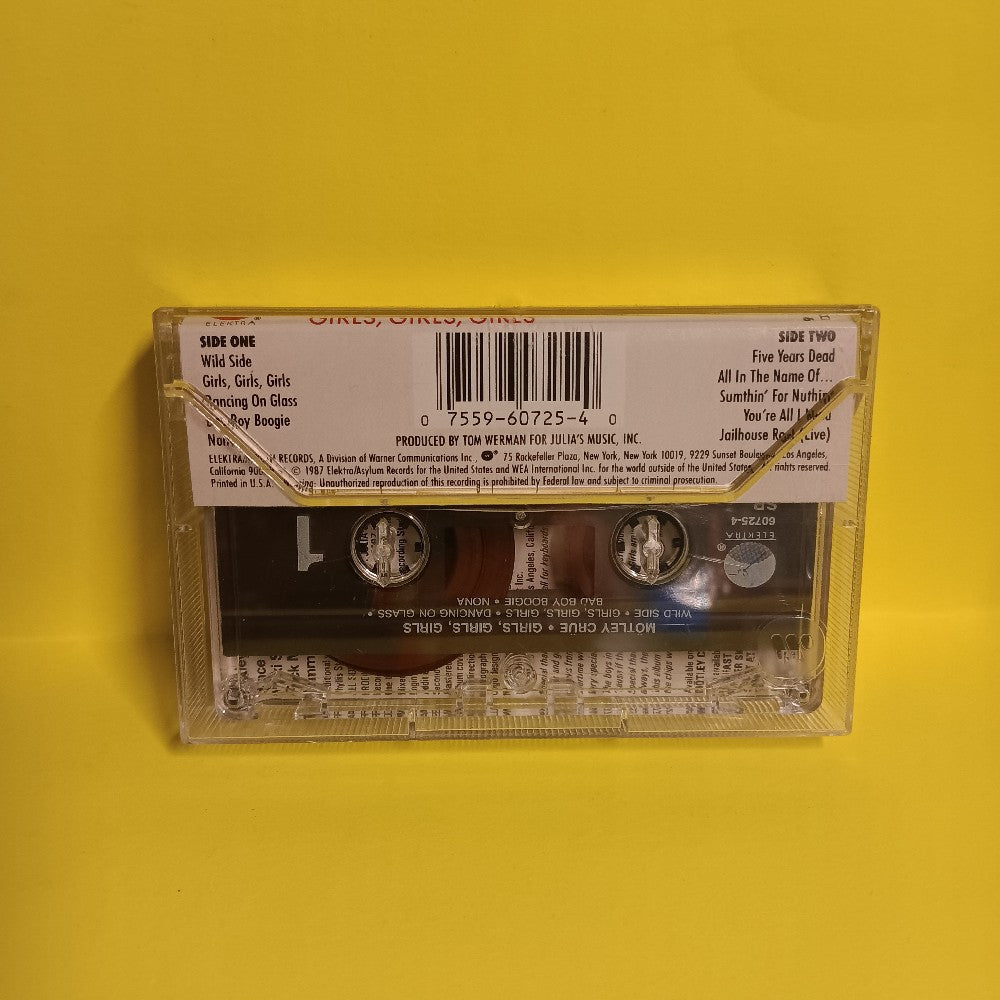 Mötley Crüe - Girls, Girls, Girls - 1987 - 9 60725-4 - Used - EX - Cassettes