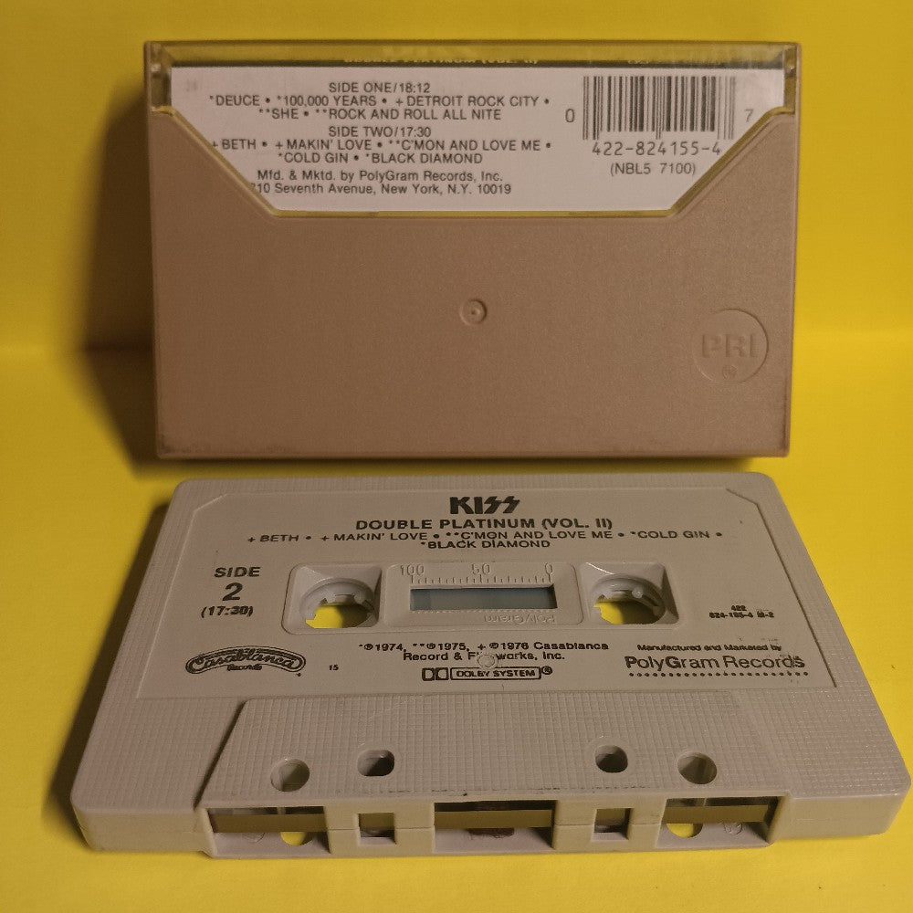 Kiss - Double Platinum - 1989 - 824 155-4 M-2 - Used - EX - Cassettes
