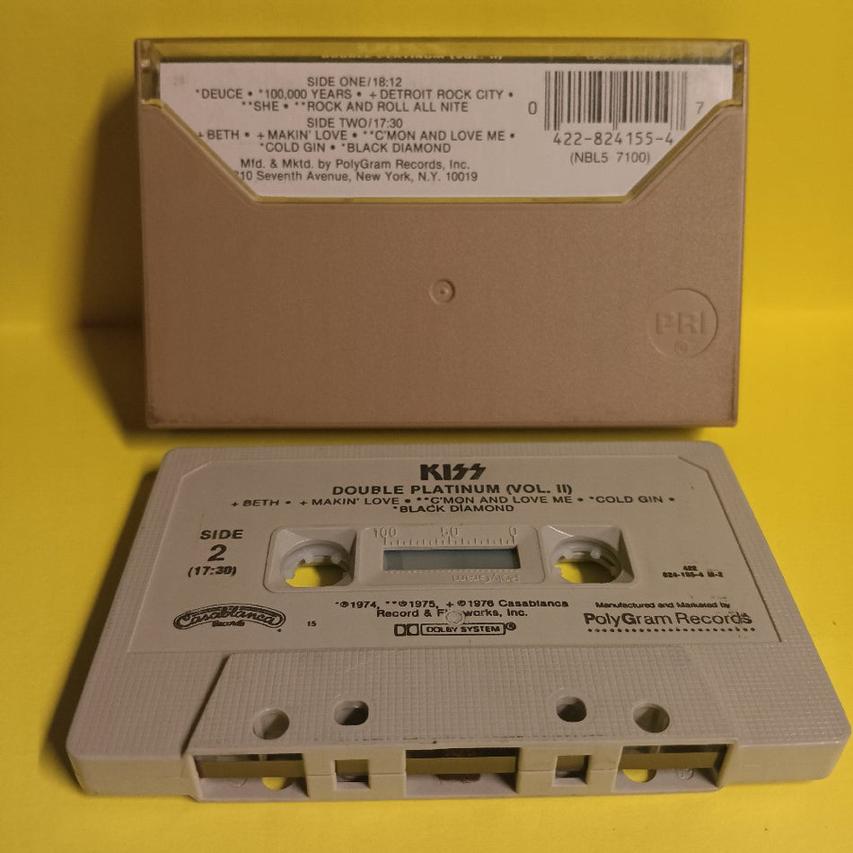 Kiss - Double Platinum - 1989 - 824 155-4 M-2 - Used - EX - Cassettes