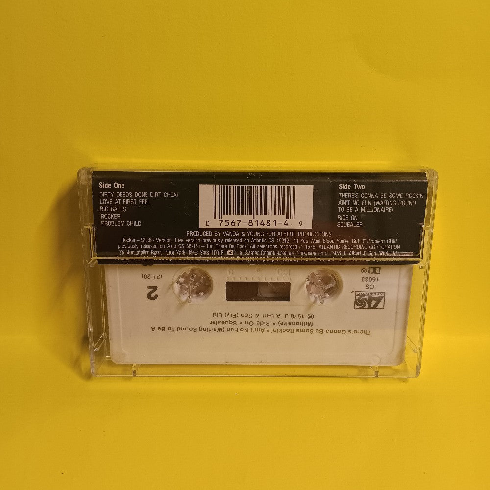 AC/DC - Dirty Deeds Done Dirt Cheap - 1981 - CS 16033 - Used - EX - Cassettes