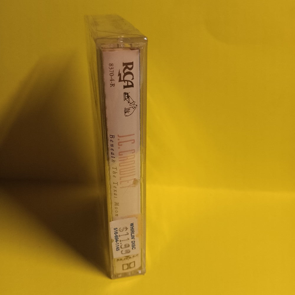 J.C. Crowley - Beneath The Texas Moon - 1988 - 8370-4-R - New - Sealed - Cassettes