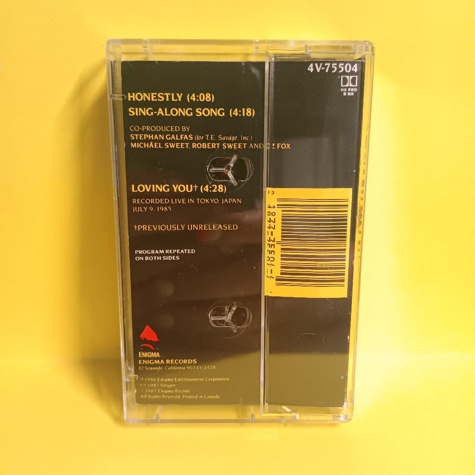 Stryper - Honestly - 1987 - 4V-75504 - Used - EX - Cassettes