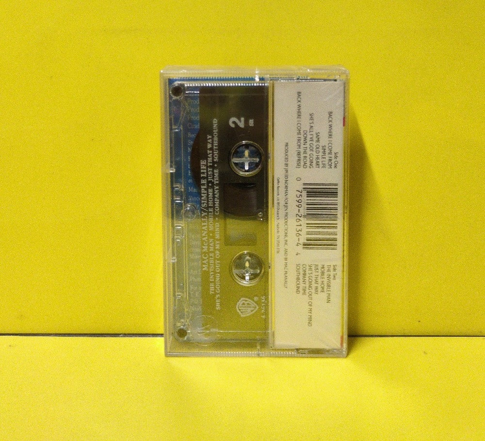 Mac McAnally - Simple Life - 1990 - 9 26136-4 - New - Sealed - Cassettes