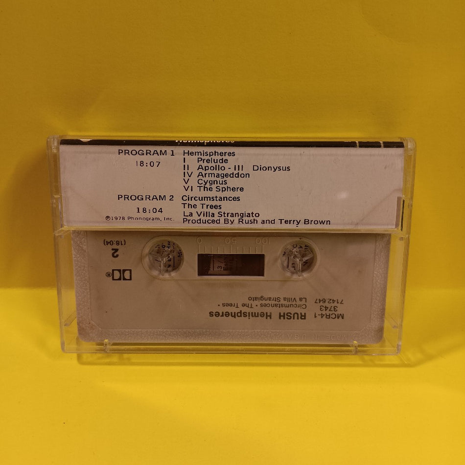 Rush - Hemispheres - MCR 4 1-3743 - Used - EX - Cassettes