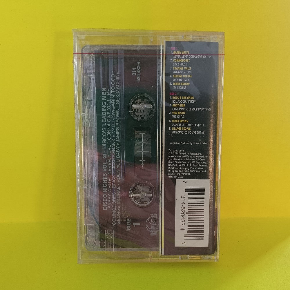 Various - Disco Nights Vol XI Disco's Leading Men - 1997 - 314 520 432-4 - New - Sealed - Cassettes