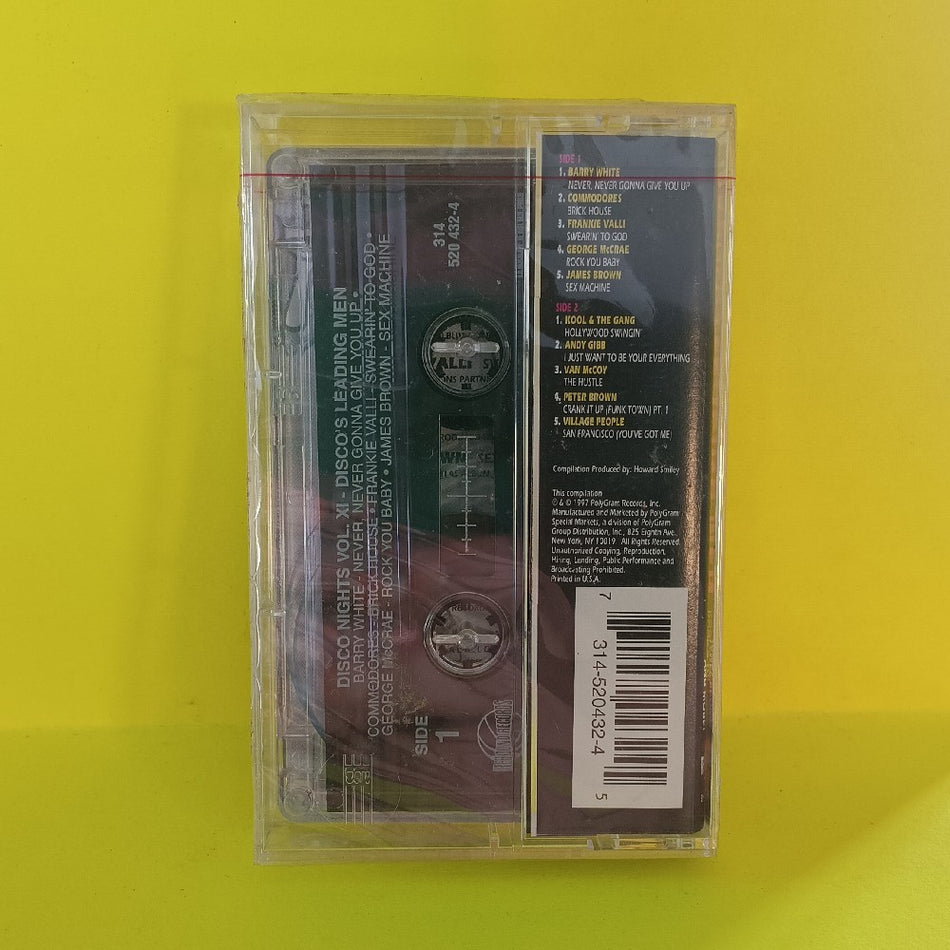 Various - Disco Nights Vol XI Disco's Leading Men - 1997 - 314 520 432-4 - New - Sealed - Cassettes