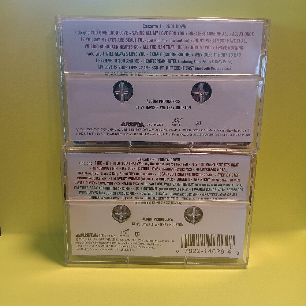Whitney Houston - The Greatest Hits 2x Cassette Set - 2000 - 07822-14626-4 - Used - EX - Cassettes