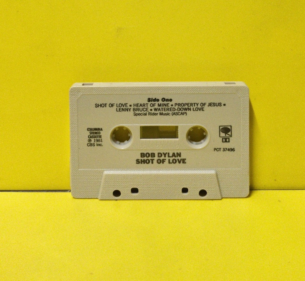 Bob Dylan - Shot Of Love - 1981 - PCT 37496 - Used - EX - Cassettes - Beige Tape Shell