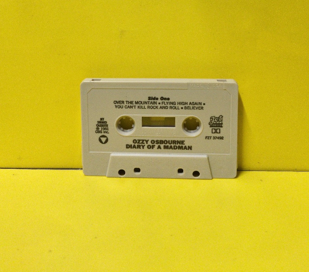 Ozzy Osbourne - Diary Of A Madman - 1981 - FZT 37492 - Used - EX - Cassettes - Beige Tape Shell