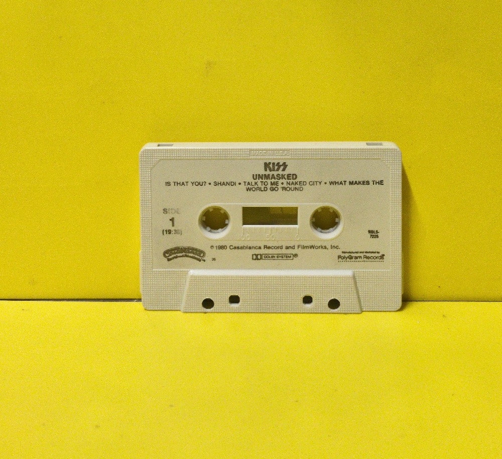 Kiss - Unmasked - 1980 - NBL5-7225 - Used - EX - Cassettes - Beige Tape Shell - "35"