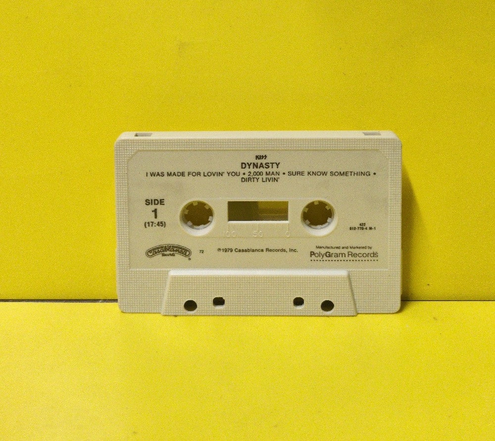 Kiss - Dynasty - 1985 - 812 770-4 M-1 - Used - EX - Cassettes - Beige Tape Shell With Timing Marks