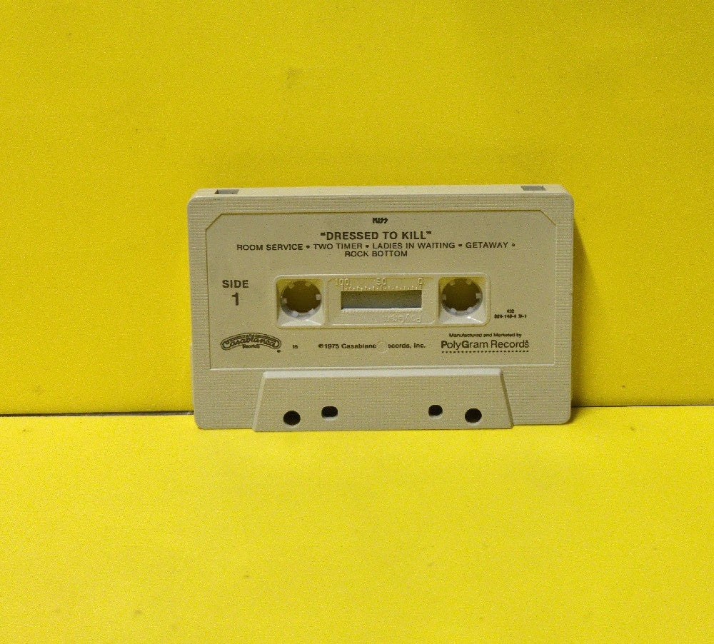 Kiss - Dressed To Kill - 1985 - 824 148-4 M1 - Used - EX - Cassettes - Beige Tape Shell - "15"