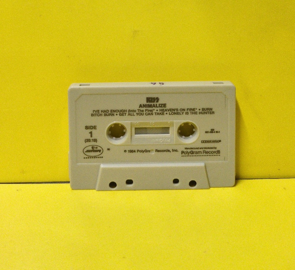 Kiss - Animalize - 1984 - 422 822 495-4 M-1 - Used - EX - Cassettes - Beige Tape Shell - "35"