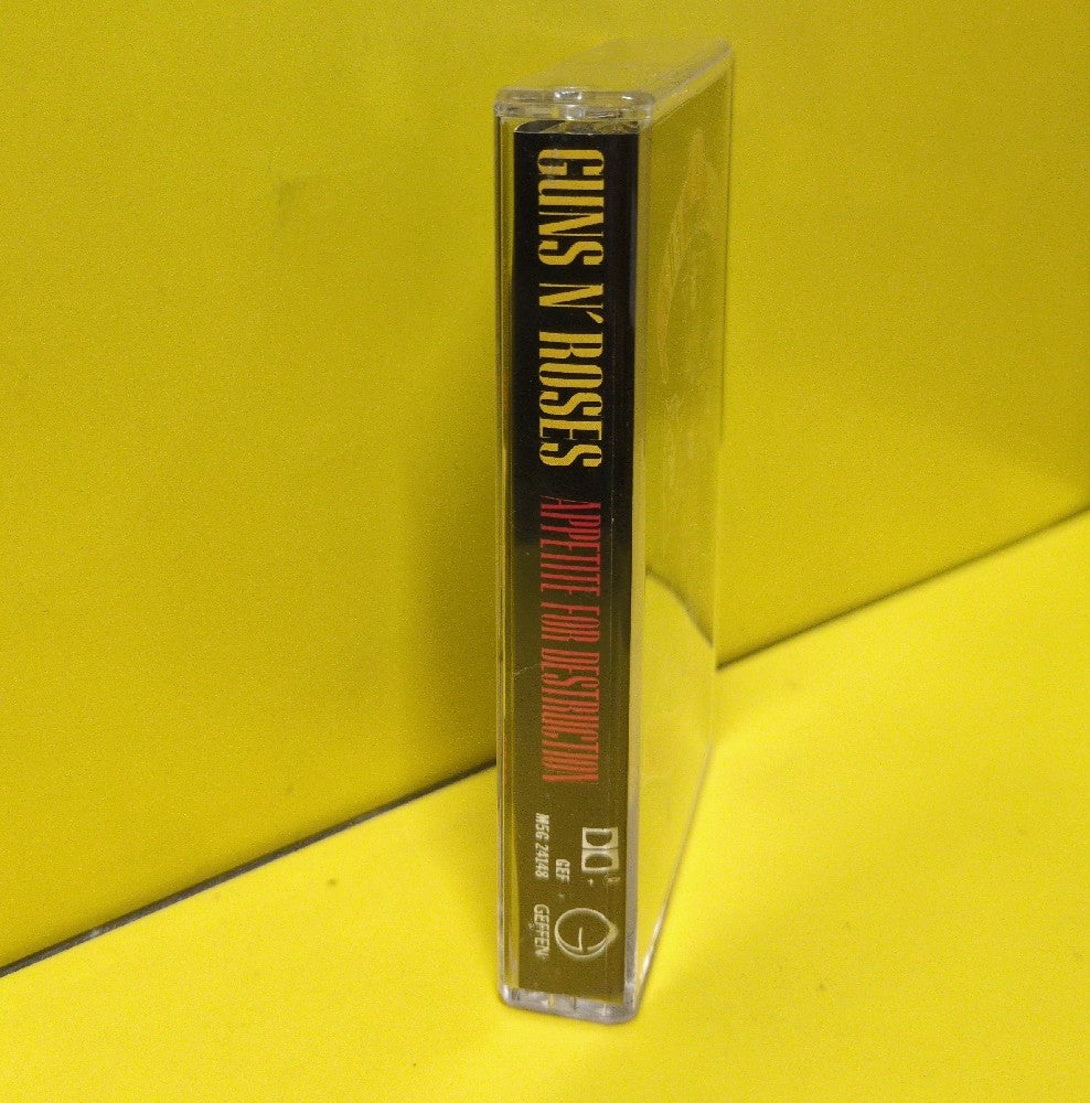 Guns N' Roses - Appetite For Destruction - 1987 - GEF M5G 24148 - Used - EX - Cassettes - Clear Tape Shell - "G" & "R" Sides