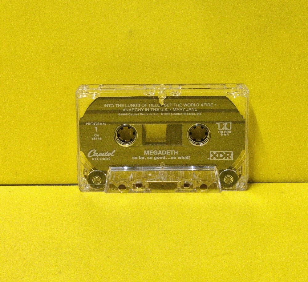 Megadeth - So Far, So Good... So What! - 1988 - C4-48148 - Used - EX - Cassettes