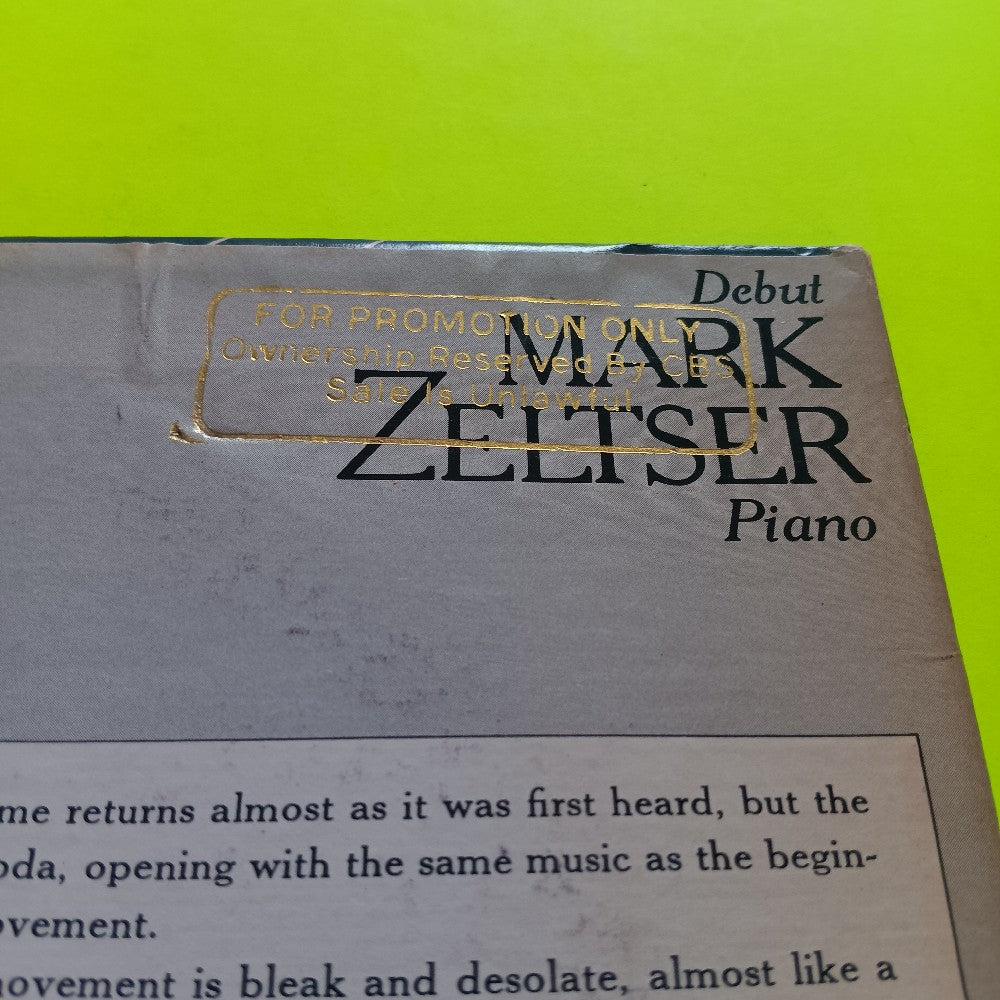 Mark Zeltser - Prokofiev Piano Sonata No 8 / Balakirev Islamey PROMO - 1978 - MX 34564 - Used - EX - Vinyl
