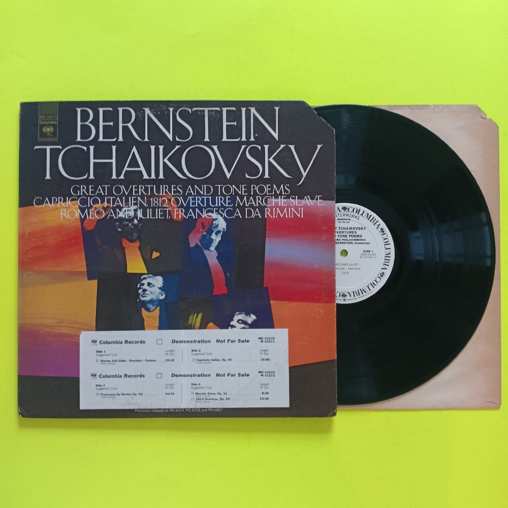 Bernstein  - Great Tchaikovsky Overtures & Tone Poems PROMO 2LP - 1975 - MG 33270 - Used - EX - Vinyl