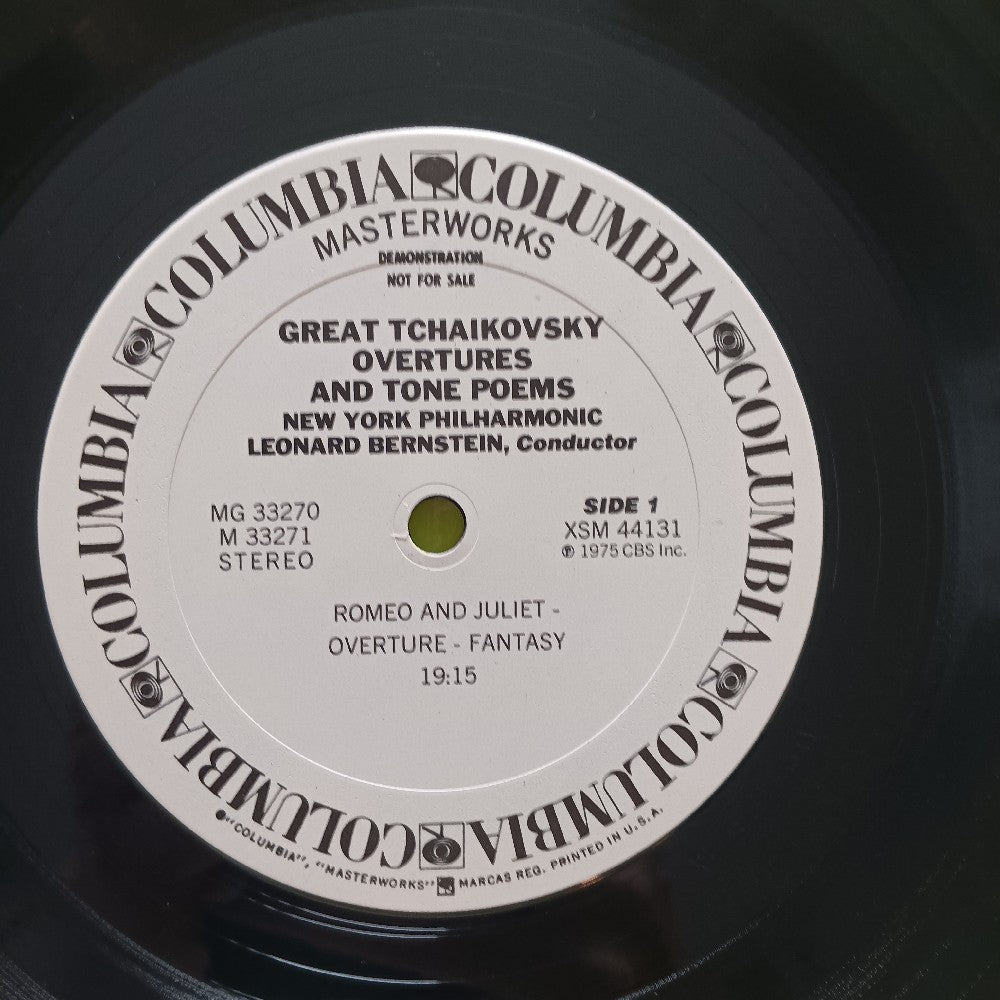 Bernstein  - Great Tchaikovsky Overtures & Tone Poems PROMO 2LP - 1975 - MG 33270 - Used - EX - Vinyl