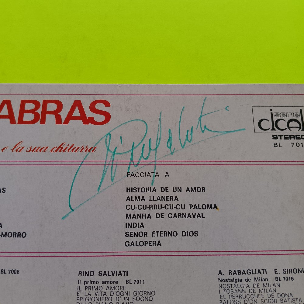 Rino Salviati AUTOGRAPHED - Tres Palabras ITALY - 1973 - BL 7012 - Used - VG++ - Vinyl