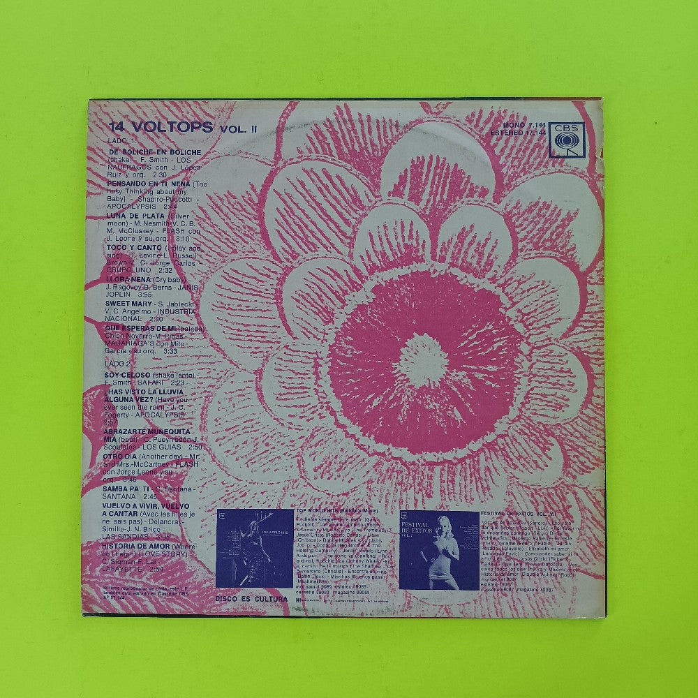 Various - 14 Voltops Vol 2 ARGENTINA - CBS 17.144 - Used - VG++ - Vinyl