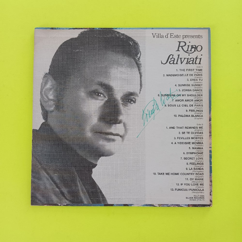 Rino Silviati AUTOGRAPHED - Village d'Este Presents ITALY - RS-6986 - Used - VG++ - Vinyl