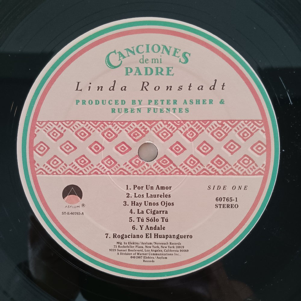 Linda Ronstadt - Canciones De Mi Padre - 1987 - 9 60765-1 - Used - VG++ - Vinyl
