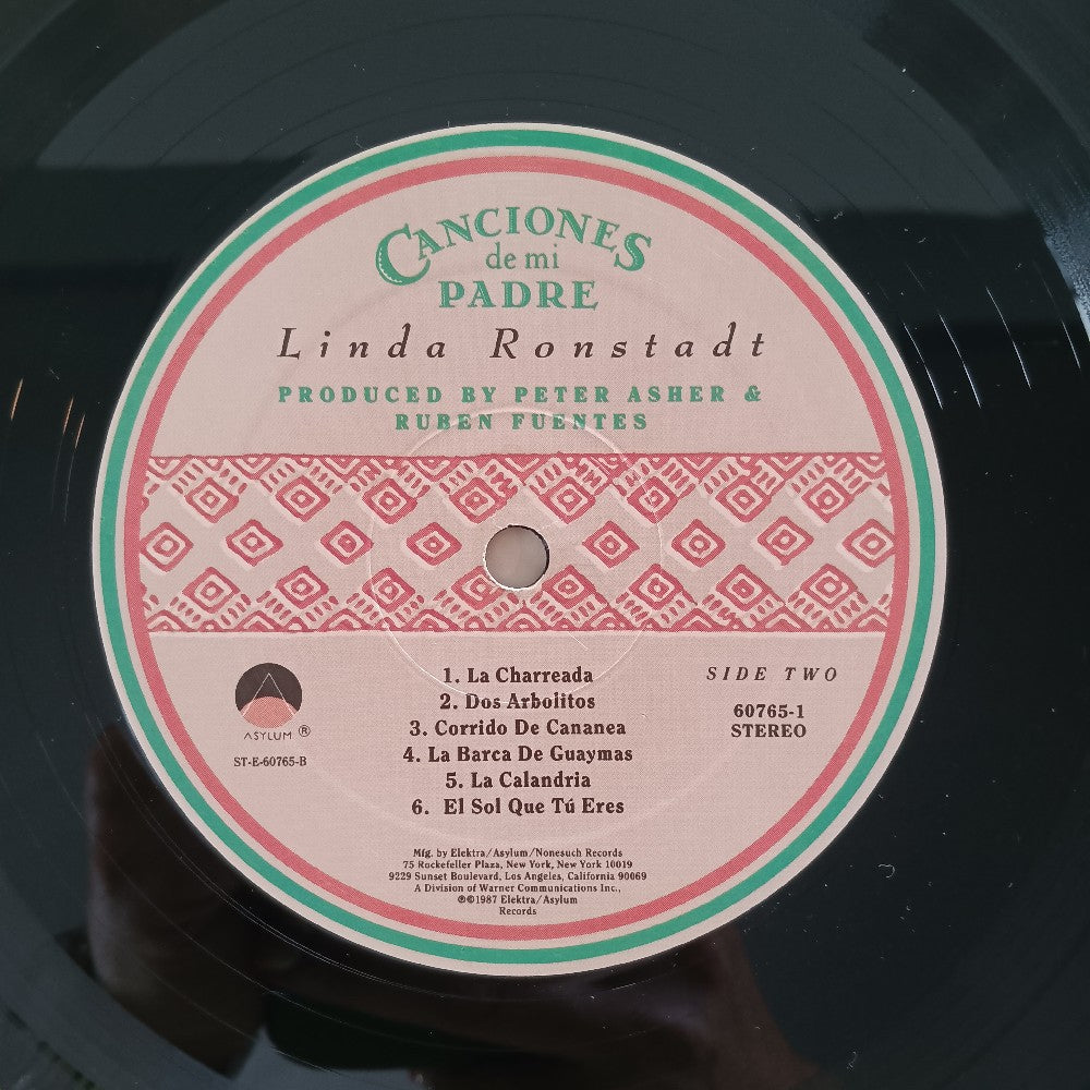 Linda Ronstadt - Canciones De Mi Padre - 1987 - 9 60765-1 - Used - VG++ - Vinyl