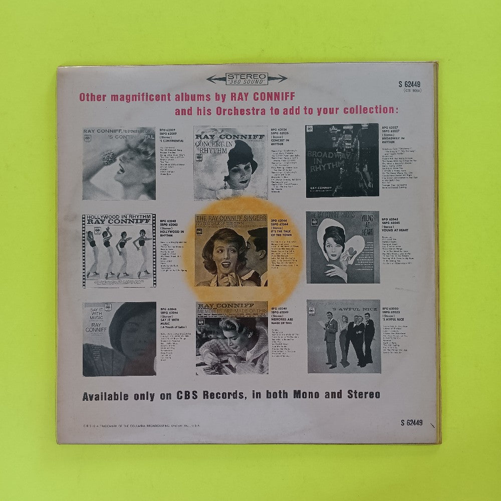 Ray Conniff & The Singers  - Invisible Tears HOLLAND - 1964 - S 62449 - Used - VG++ - Vinyl