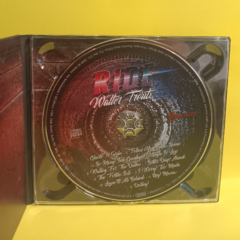 Walter Trout SIGNED - Ride - 2022 - PRD76772 - New - NM - CDs