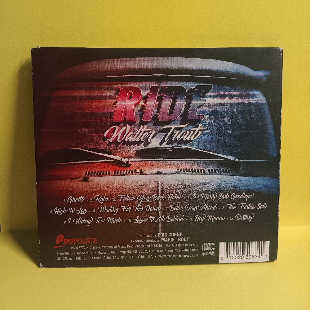 Walter Trout SIGNED - Ride - 2022 - PRD76772 - New - NM - CDs