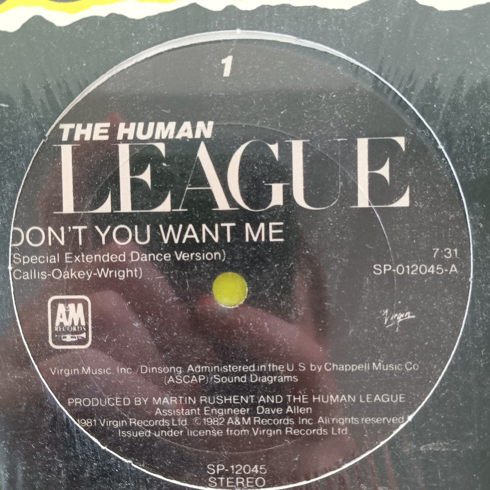 Human League - Don't You Want Me Extended Dance Mix 12" - 1982 - SP 12045 - Used - VG++ - Vinyl
