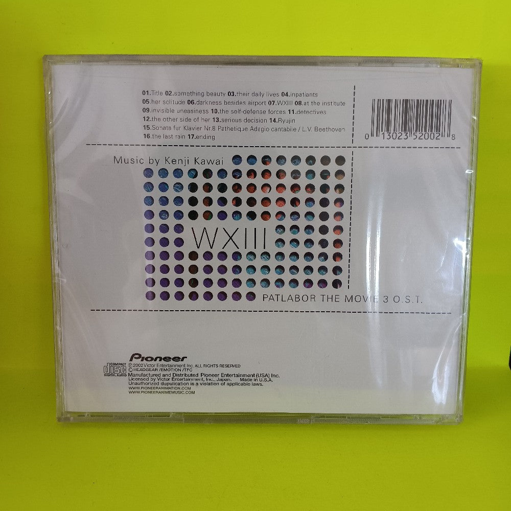 Kenji Kawai - WXIII Patlabor The Movie 3 O.S.T. - 2002 - 5200-2 - New - Sealed - CDs